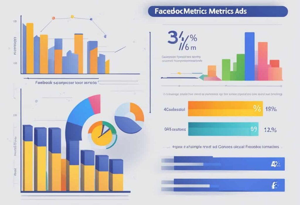Two bar graphs comparing performance metrics for Facebook and Google ads