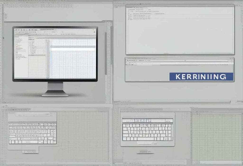 A Computer Screen Displaying A Word Processing Software With The Word &Quot;Kerning&Quot; Highlighted. 